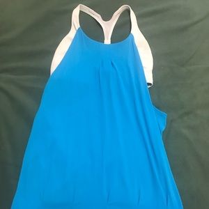 Lululemon cutout back tank with built in bra